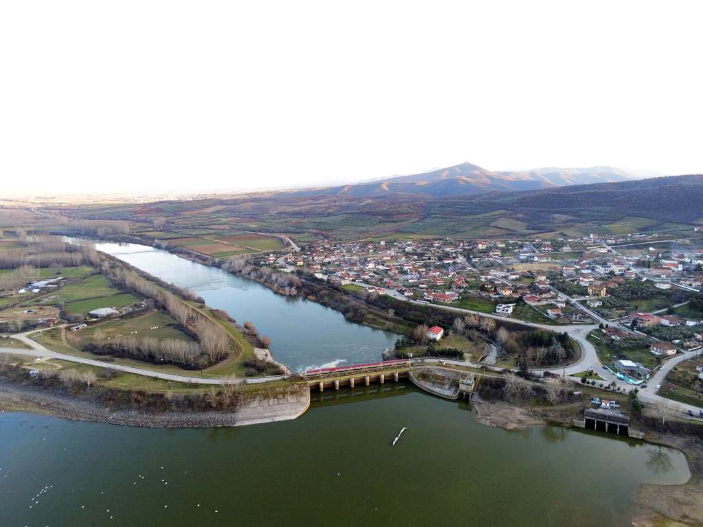 Dam of Kerkini with drone